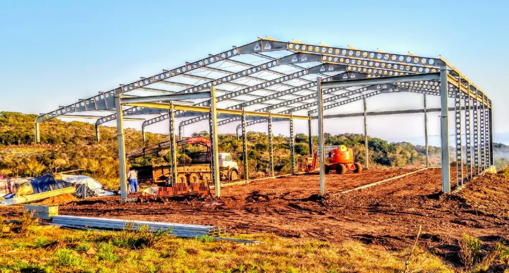 Estrutura metálica rural para propriedade agro